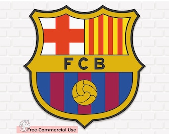 FC Barcelona logo Svg, Football team logo, FCB Logo Svg, Soccer Team Logo, Champions league Png, Cricut, Instant Download, Png
