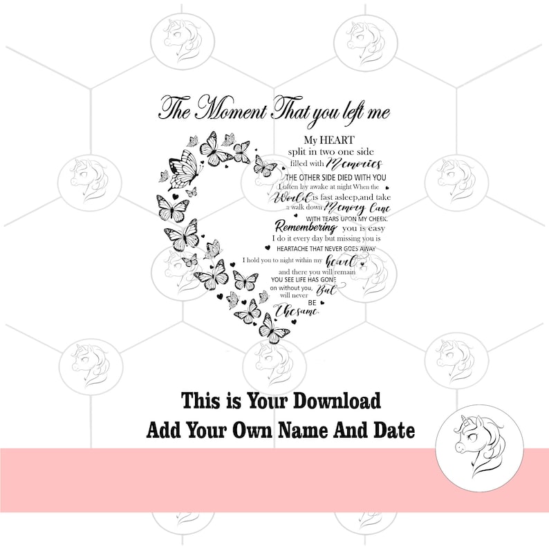 Heart Butterflies Flying Symbol With Round Picture Frame SVG, the