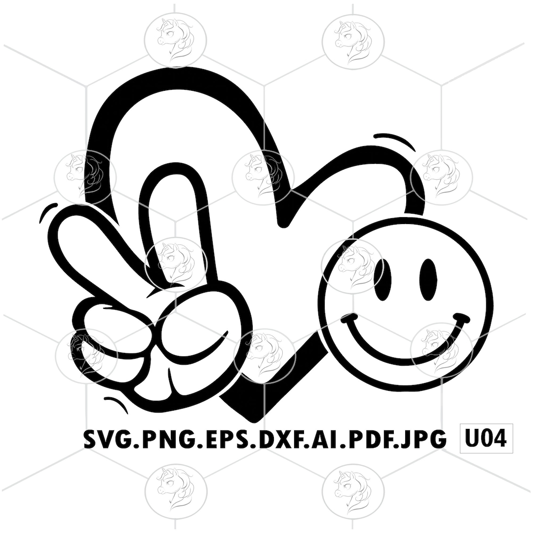 Peace Love Happiness Svg, Peace Love Happiness, Peace Love Svg