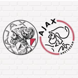 Logotipo del equipo AFC Ajax, logotipo del Amsterdamsche Football Club, regalo del equipo de fútbol Eredivisie, Cricut, Descarga instantánea, Png