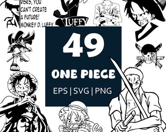 One Piece Svg, One Piece Png Anime Vector, Anime Print, Anime Estilo textual, Anime Cricut, Anime Cutfile, Descarga instantánea