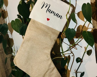 Chaussette de Noël personnalisée