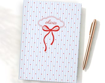 Custom Hardcover Journal, Personal Diary, Striped Design