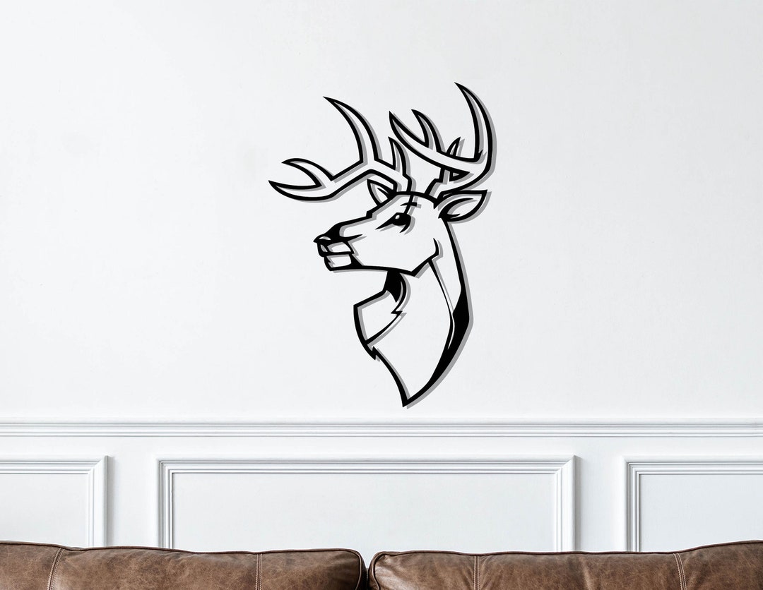 Pferd Metall Wanddeko - Rostoptik Pferdekopf Silhouette Für Garten & Wohnung