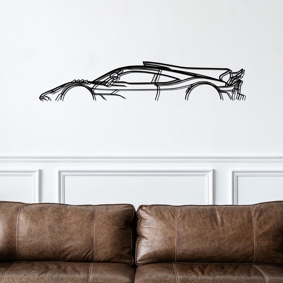 100% Made in Germany AMG One Sport Car Metal Silhouette Wall Art, Wall ...