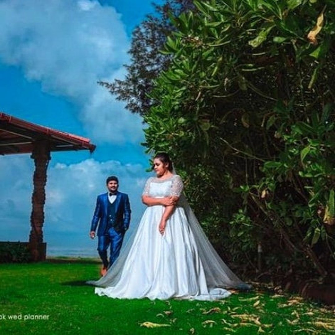 Christian wedding sarees deals