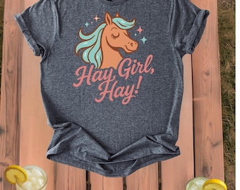 Hay Girl Hay horse Kids Pony Youth Girls Tee Shirt