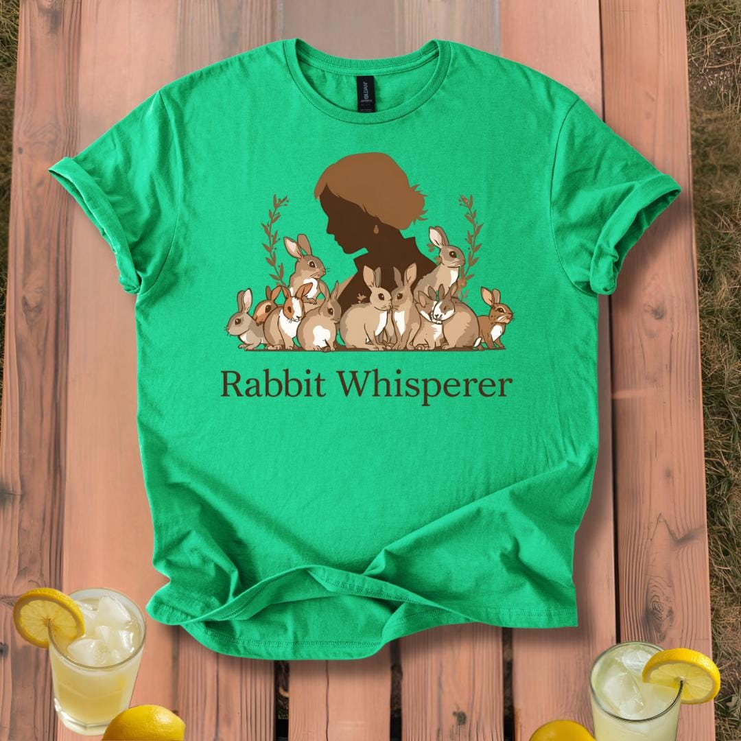 Rabbit Whisperer Silhouette Rabbits T-shirt | Bunny Gift for Her - Etsy