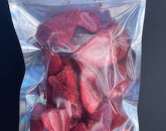 Gefriergetrocknete Erdbeeren 100% Bio-Gesunder knuspriger Snack Besser als Candy Camping Fruit Desert im Joghurt Studentenfutter Haferflocken Geschenk