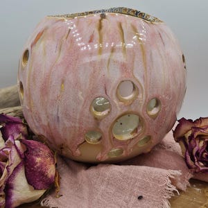 Ceramic lantern pink