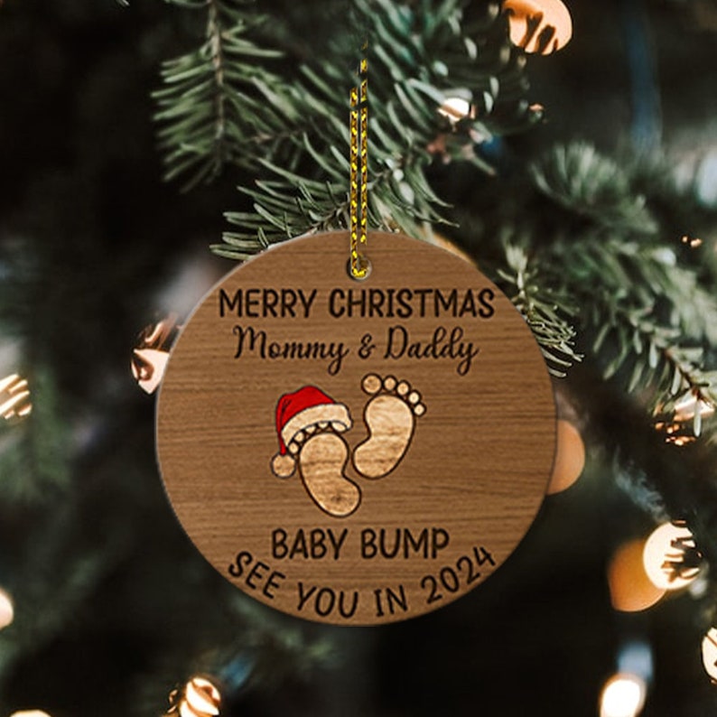 Merry Christmas Mommy and Daddy See You in 2024 Christmas Tree Etsy
