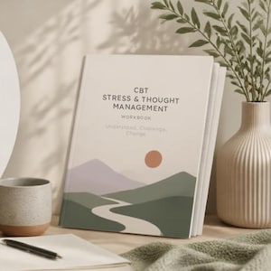 Een printbaar digitaal werkboek om je denkpatroon te veranderen - een cognitieve gedragstherapie-aanpak. Een betere geest = een beter leven.
