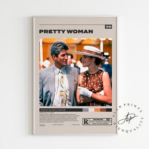 Pretty Woman, Garry Marshall, Minimalist Movie Poster, Vintage Retro Art Print, Wall Art Print,Home decor, Mid century modern, Custom Poster