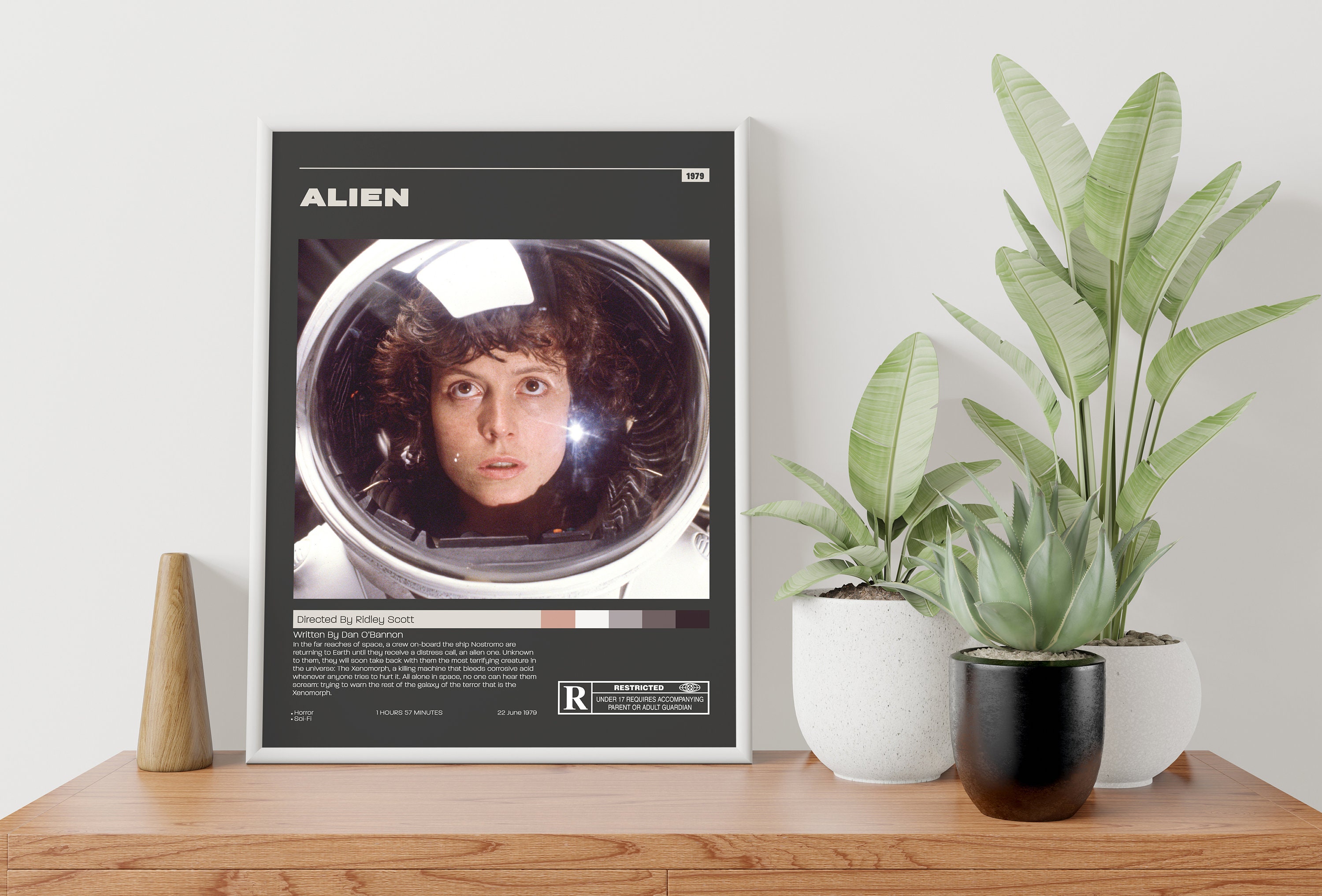 Alien Poster Ridley Scott Minimalist Movie Poster Vintage - Etsy