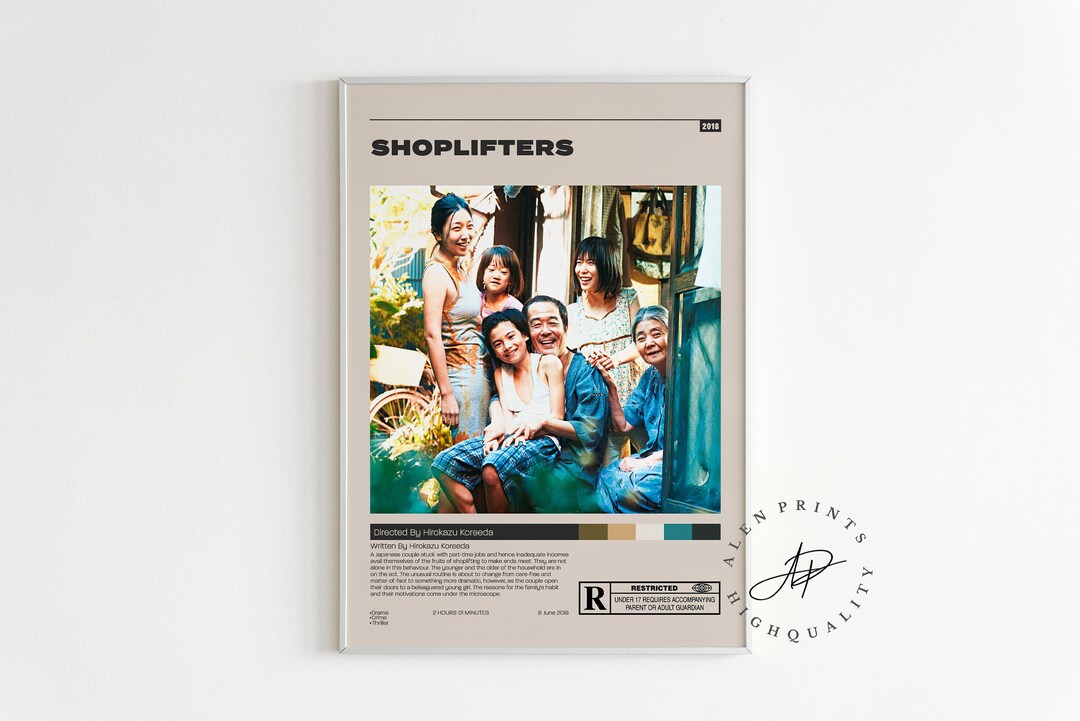 Shoplifters Poster Hirokazu Koreeda Minimalist Movie - Etsy