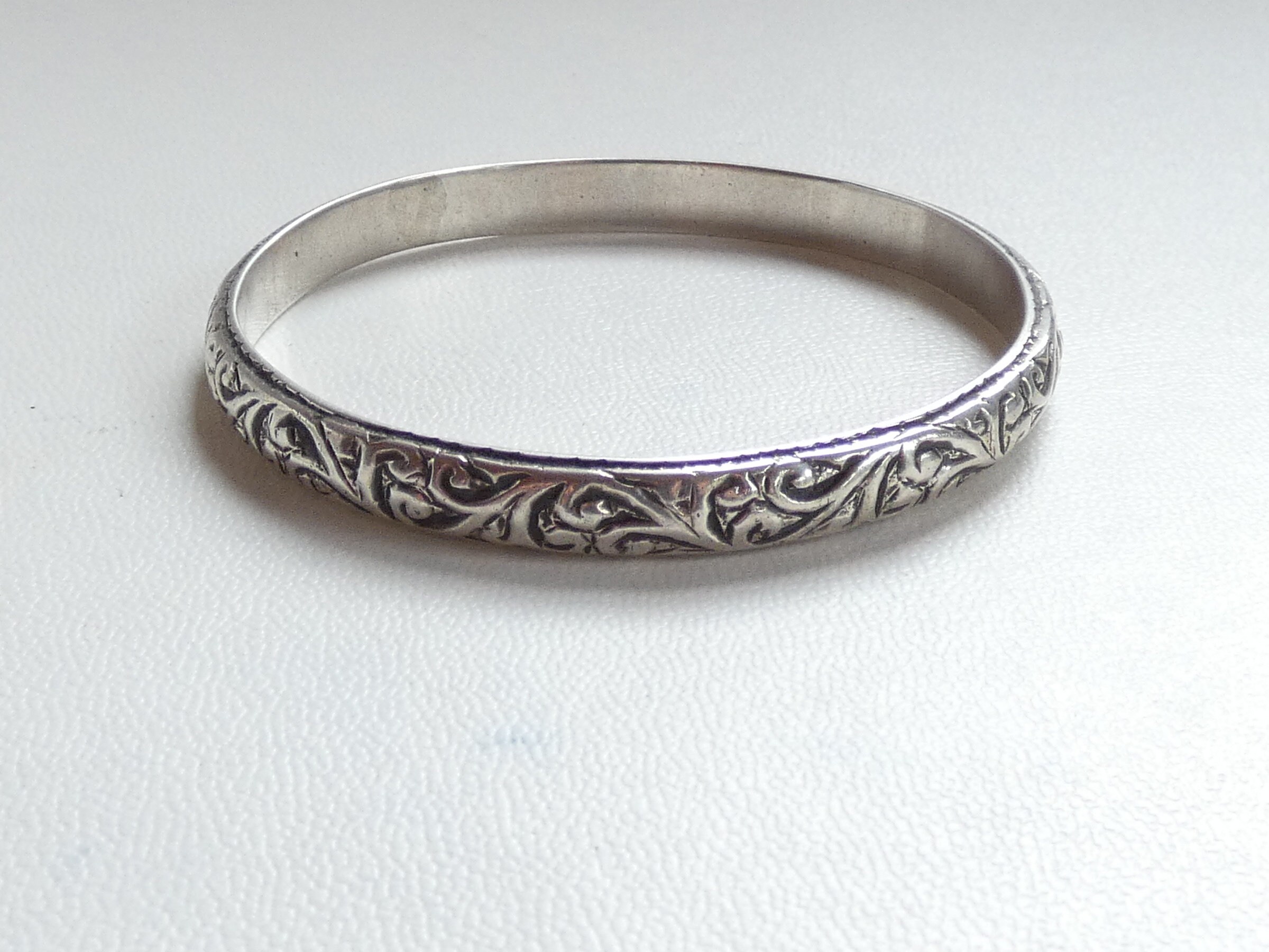 Antique silver slave best sale bangle