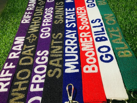 Beaded Purse Strap Gameday Clear Bag Strap Crossbody Bag Strap Guitar Strap Stadium Purse Strap College Purse Strap Gift for Her. Etsy