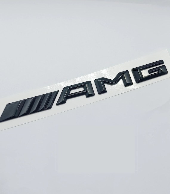 AMG Emblem Logo Mercedes Benz AMG Sticker Black Sticker Black Size