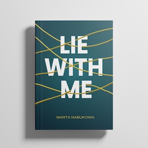Book cover design, novel cover, Amazon cover, lettering and string for your title. Typographic, minimalist,