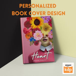 Ready Made Unique book Cover Design, Romantic Cover, Poetry Book Cover, Kindle Ebook Cover,  Wattpad cover, Cover Woman Flowers.