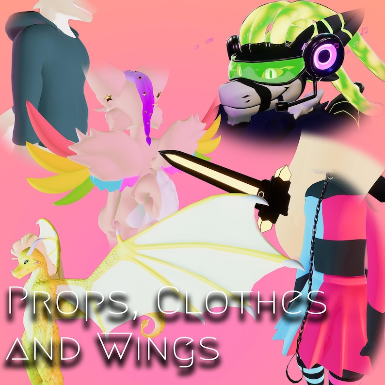 Custom Anthro Avatar Bundle — Vrchat + Vtuber VRM - Etsy