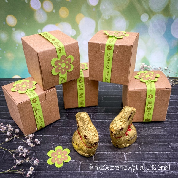 Lindt Osterhase Geschenkschachtel - Ostergeschenk, Mitbringsel, Ostern, Gastgeschenk, Osterdeko, personalisiert.