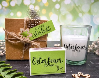 Easter bonfire to go - Candle with lettering - Easter gift, souvenir, Easter, party favor, Easter bonfire, Easter decoration *EXPRESS SHIPPING*