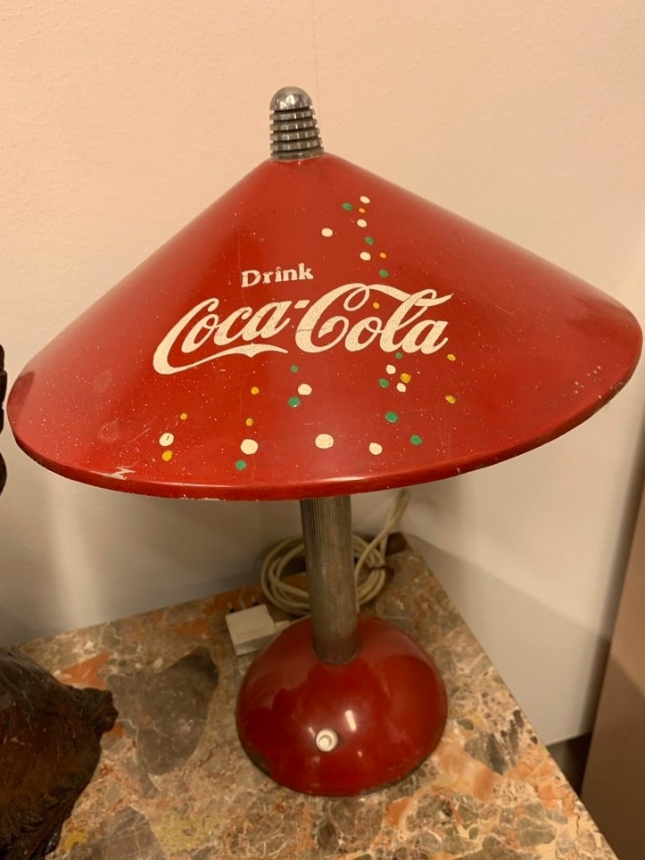 Vintage coca cola lamp best sale