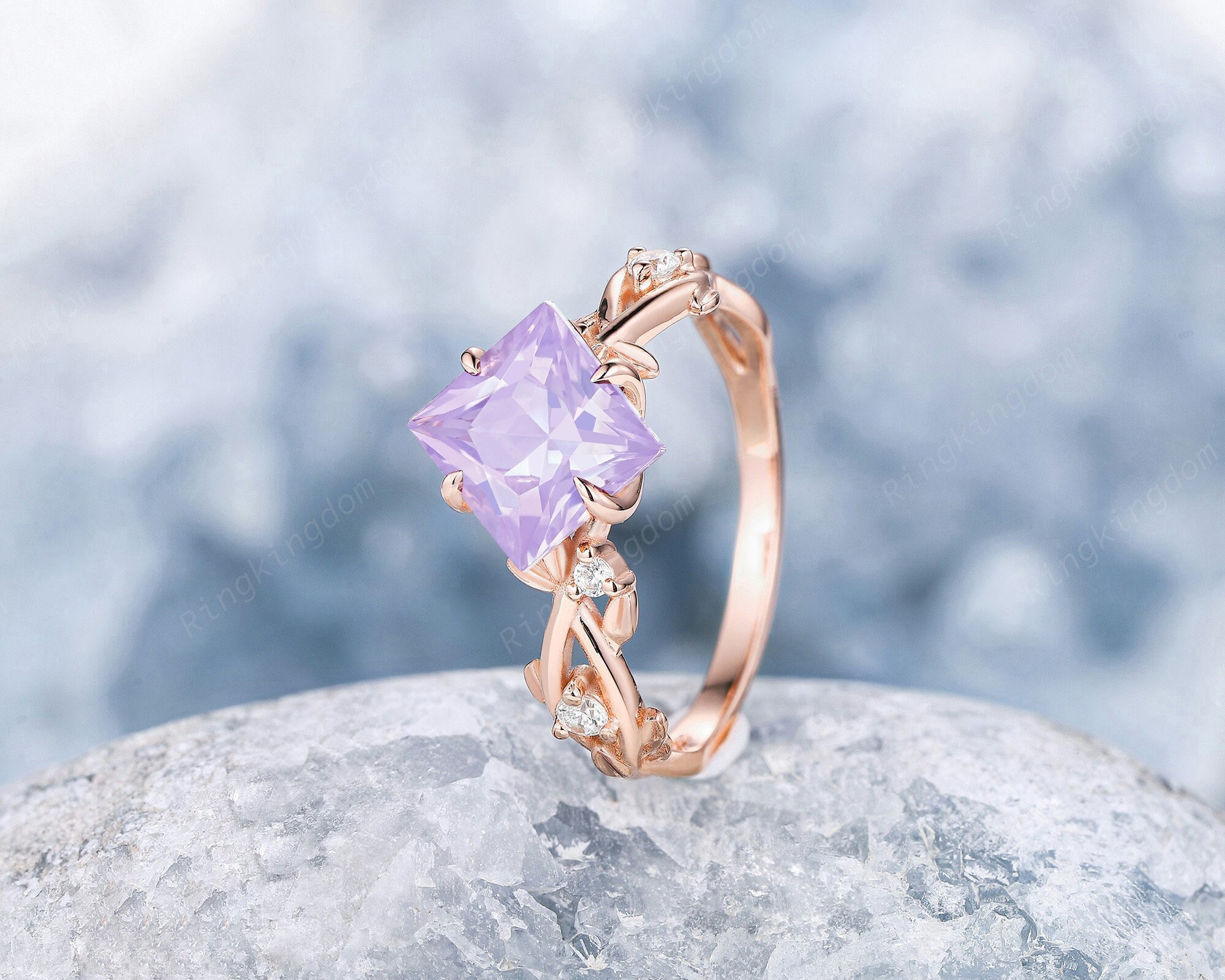 装飾的なゴールドリング 紫のストーン 楽天市場】7色のマルチカラーストーン K18 K10 カラーゴールドリング