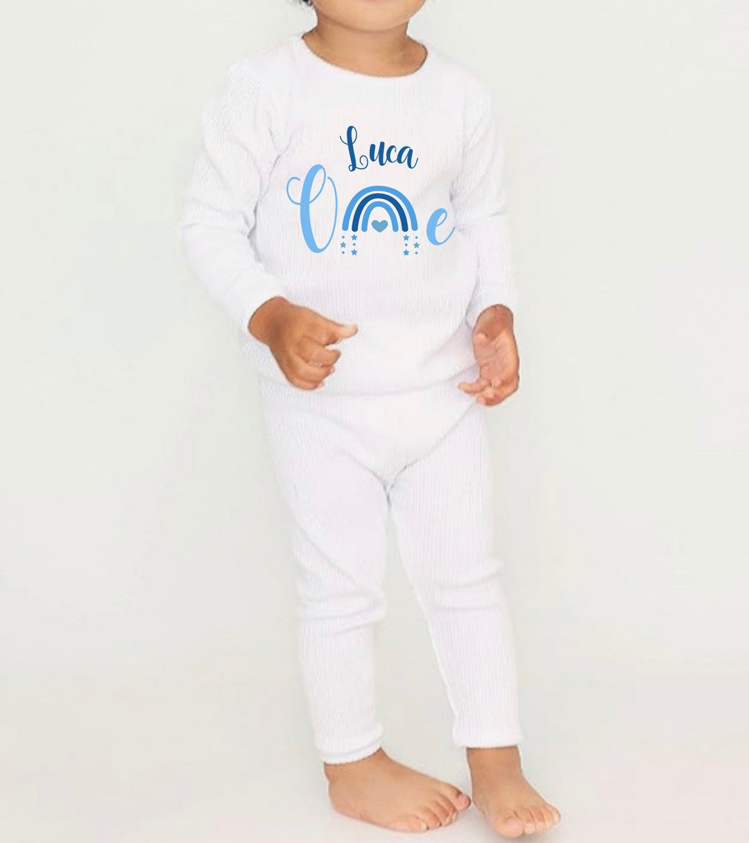 1st Birthday Pjs One Year Old Personalised First Birthday Nightwear