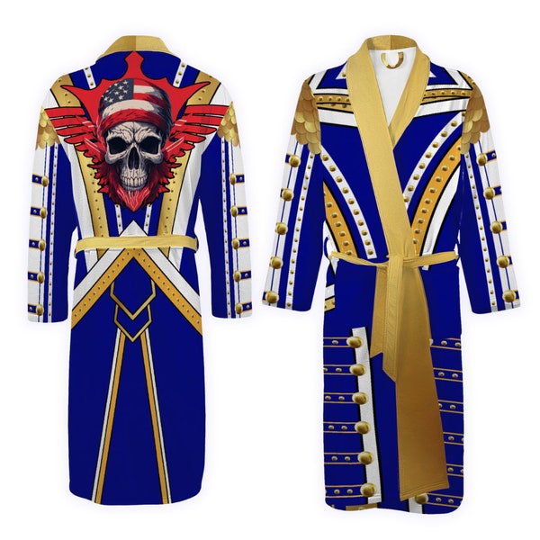 Cody Rhodes Style Unisex Bath Robes, Wrestling Costume Gear, Dad Robe, Fathers Day Gift, Robe For Dad, Papa, Custom Bath Robe