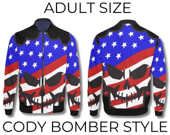 Cody Rhodes Adult Bomber Style Jacket Perfect Gift For Him Wrestling Fans Costume Wrestling Costplay Jacket