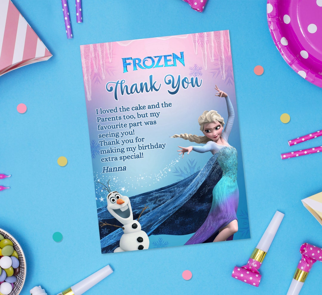 frozen-thank-you-card-elsa-thank-you-card-princess-birthday-etsy