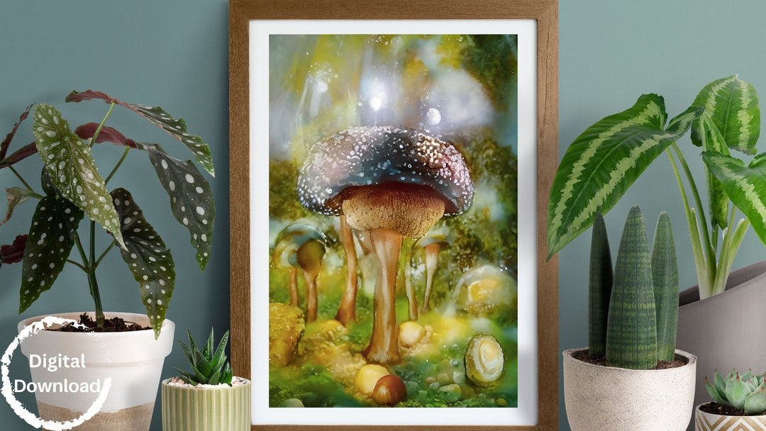 Printable Porcini Mushroom Art In Painting Style Mushroom Etsy printable-porcini-mushroom-art-in-painting-style-mushroom-etsy