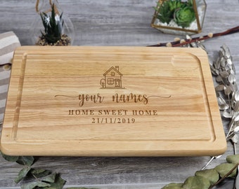 Personalised Chopping Board|Laser Engraved Wooden Board|Housewarming Present|Valentines Gift| Kitchen Utensil|New Home|Gifts For A Couple|