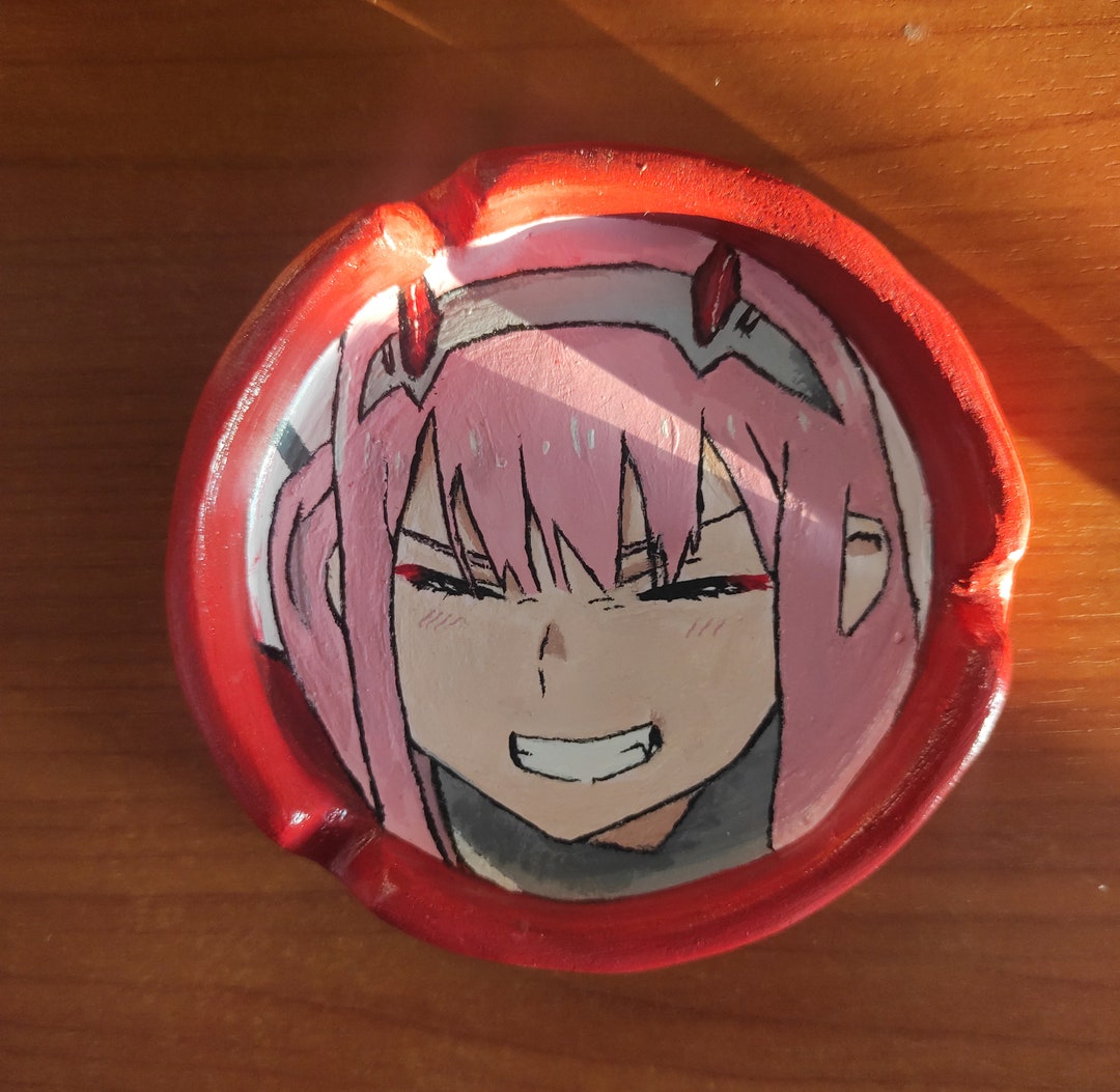 Zero Two Ashtray anime Ashtray Handmade Gifts Darling Etsy