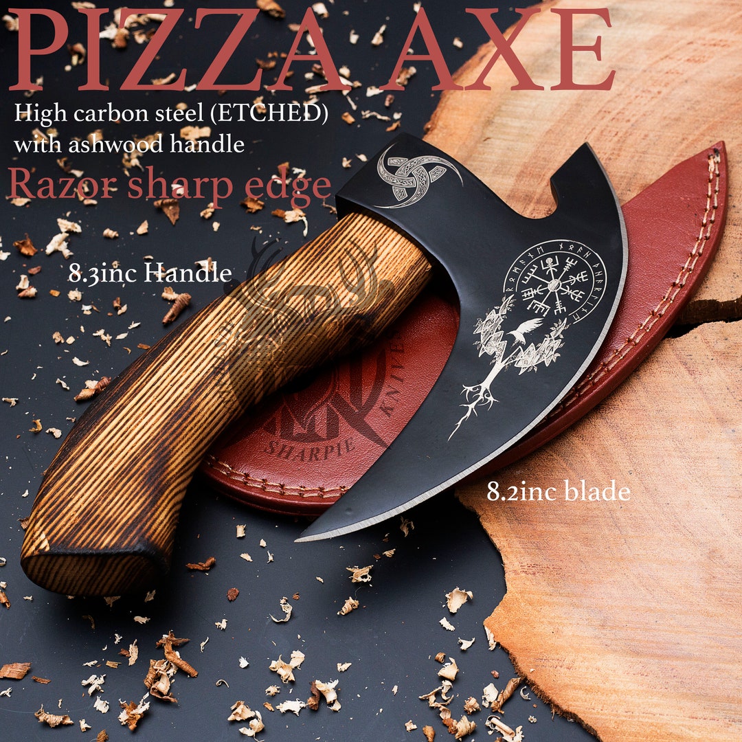 Viking Hatchet Handmade Pizza Cutting Axe Stainless Steel Etsy Australia