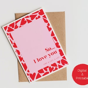 Digital Valentines Day Card, Printable Card For Her, Funny Valentines Card, Love You Card, Valentines Day Gift, Valentines Day Gift For Boy