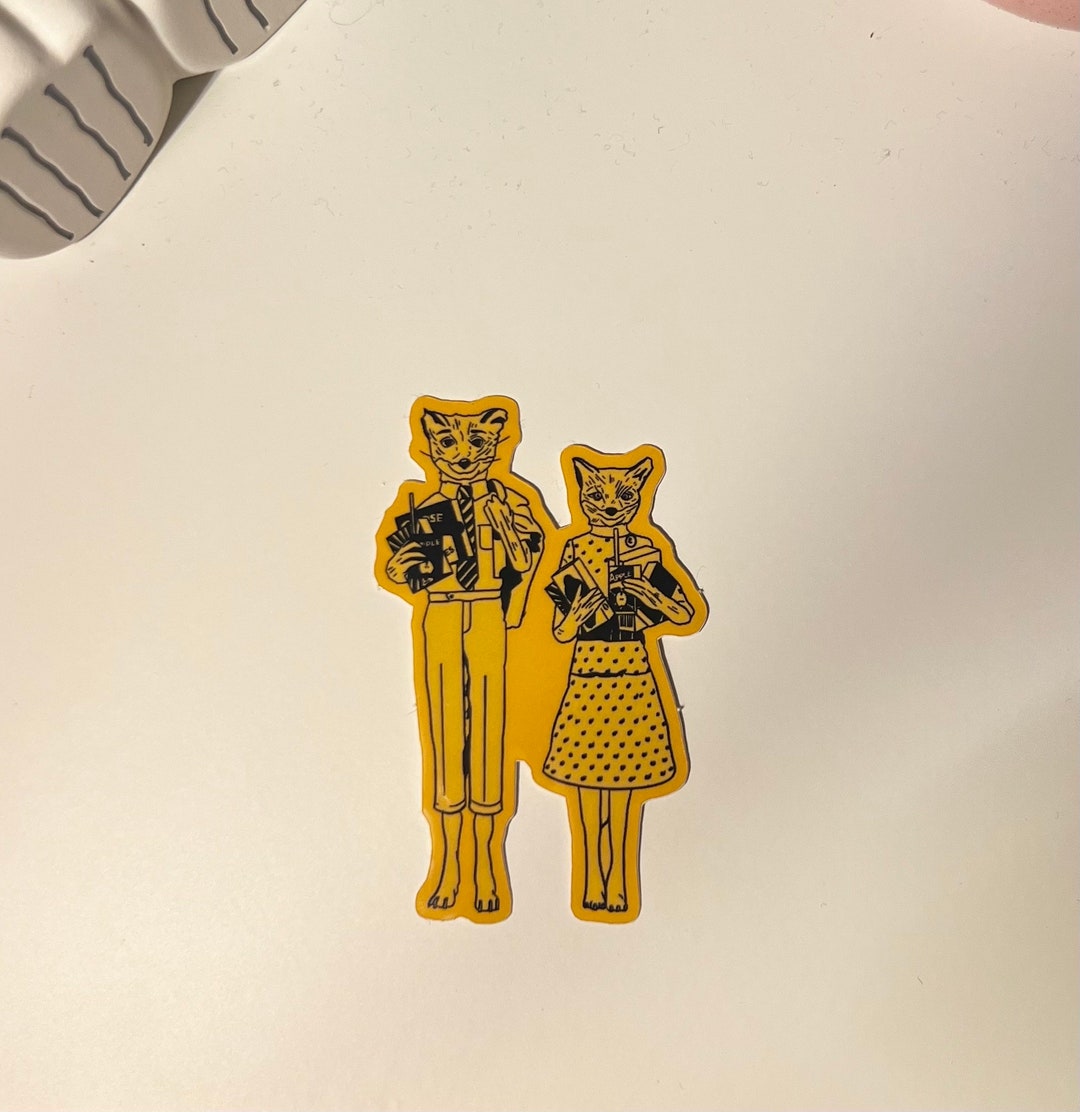 Fantastic Mr Fox Mr & Mrs Fox Sticker - Etsy UK