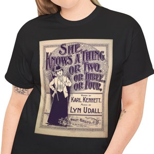 Vintage feminist sheet music T-shirt