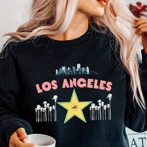 Retro Los Angeles Sweatshirt: Unisex Hollywood LA Crewneck