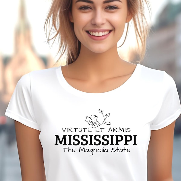 Mississippi Shirt The Magnolia State Tshirt Virtute Et Armis