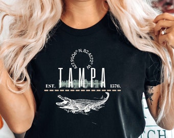Tampa Alligator Shirt: Florida Souvenir Tee, Unisex Fit