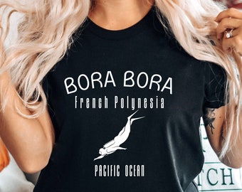 Bora Bora Scuba Diving Shirt: Tahiti French Polynesia Travel Tee