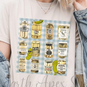 Vintage Gurkenglas T-Shirt: Retro Vegan Foodie Geschenk