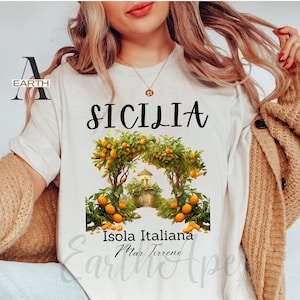 Sicily Island T-Shirt: Italian Vacation, Family Trip Tee