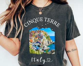 Italy Cinque Terre Comfort Colors® Tee — Italian Vacation Gift for Her