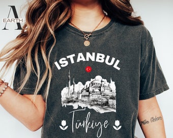 Istanbul Turkiye Comfort Colors Shirt: Bosphorus Graphic Tee
