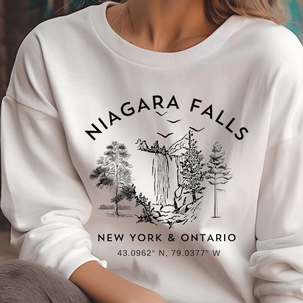 Niagara Falls Swaetshirt New York Ontario Sweater Canada Souvenir