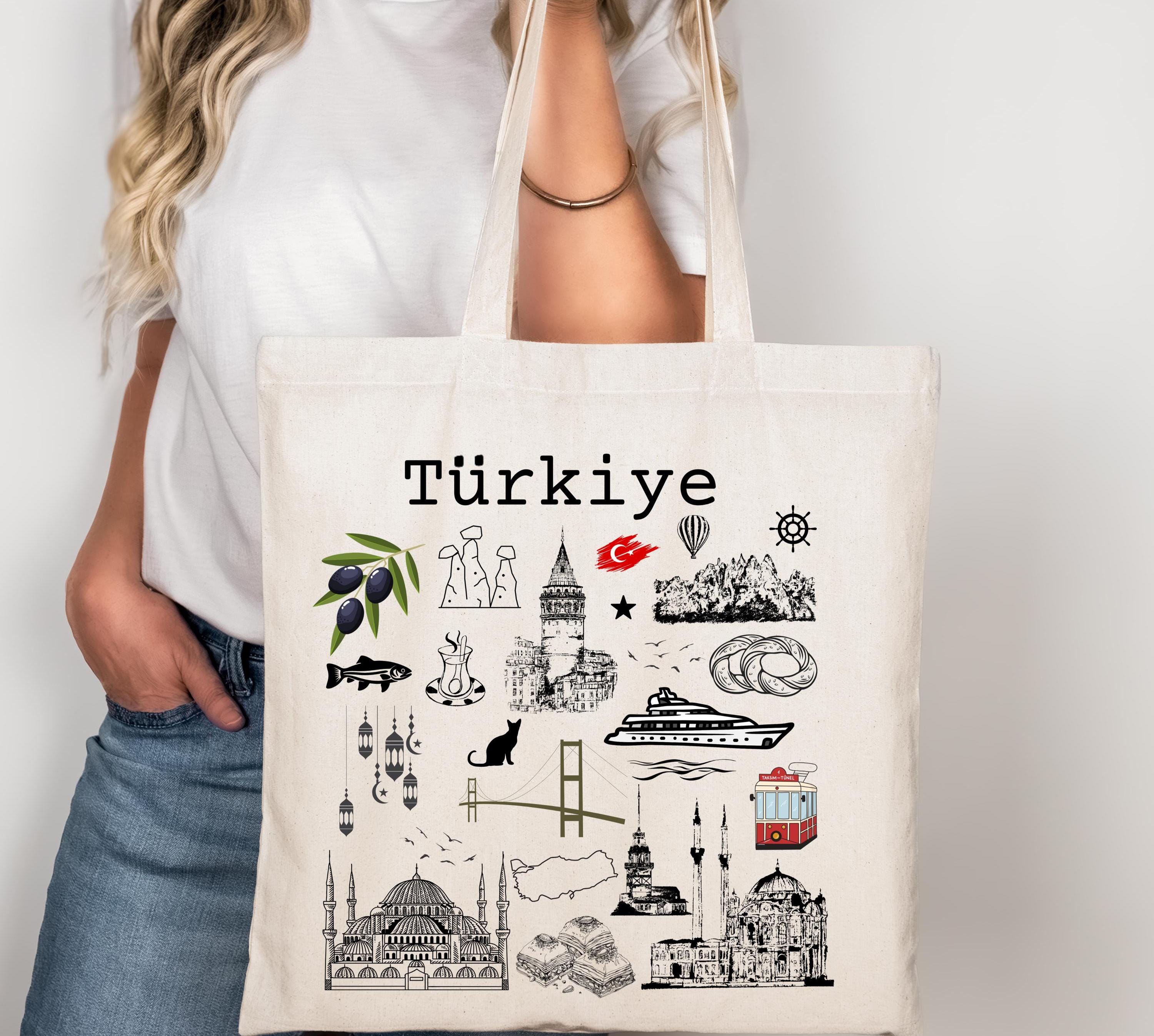 Sac fourre-tout turc Istanbul sac de voyage en toile robuste